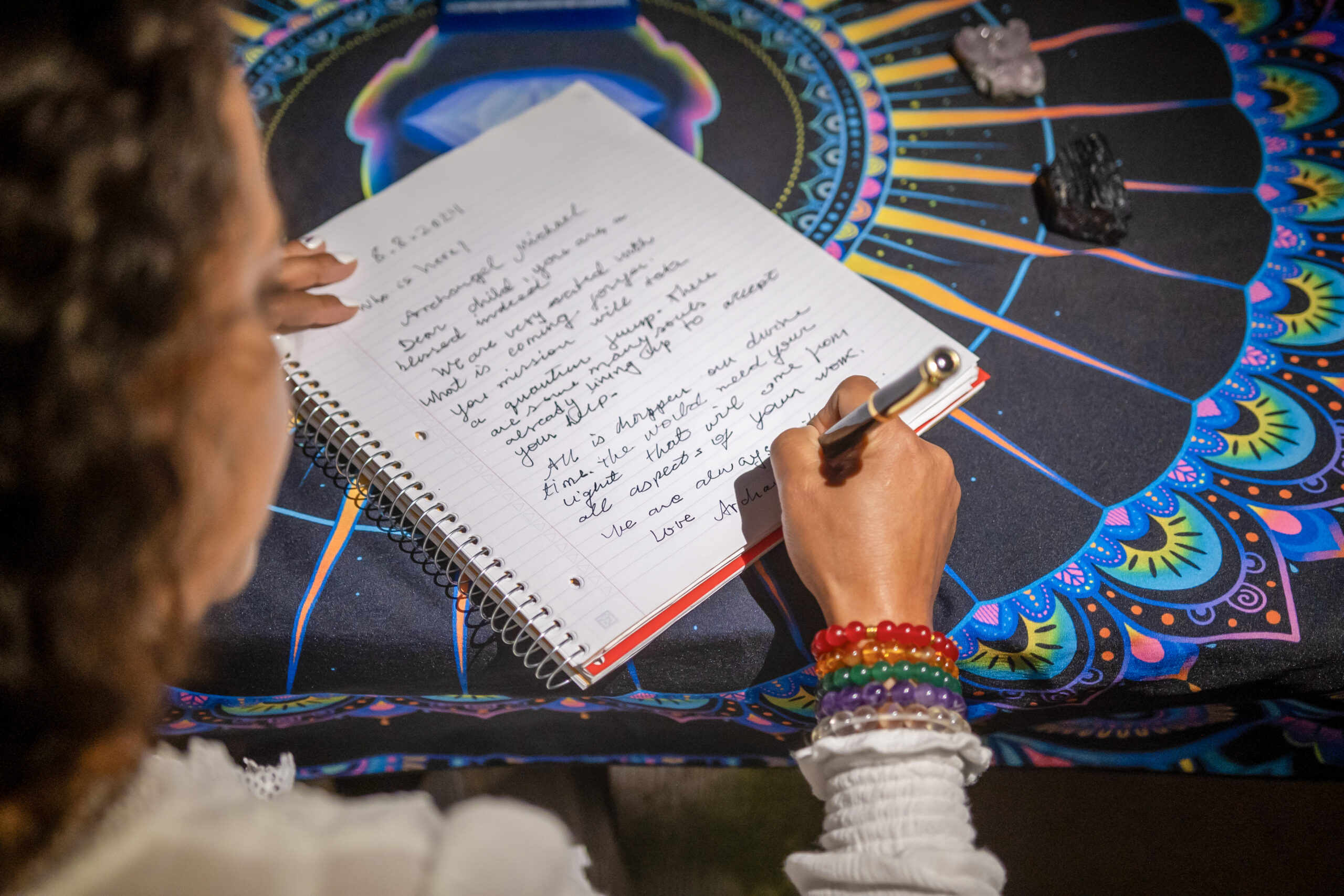 Multidimensional Connection Channeled Messages - Gain clear, written guidance from beyond the veil. Need Help Healing from Grief? This service offers compassionate, written guidance from beyond the veil. Through automatic writing, I channel messages from: Your Higher Self, spirit guides, guardian angels, or Galactic Family Loved ones who have passed on (human or animal)
