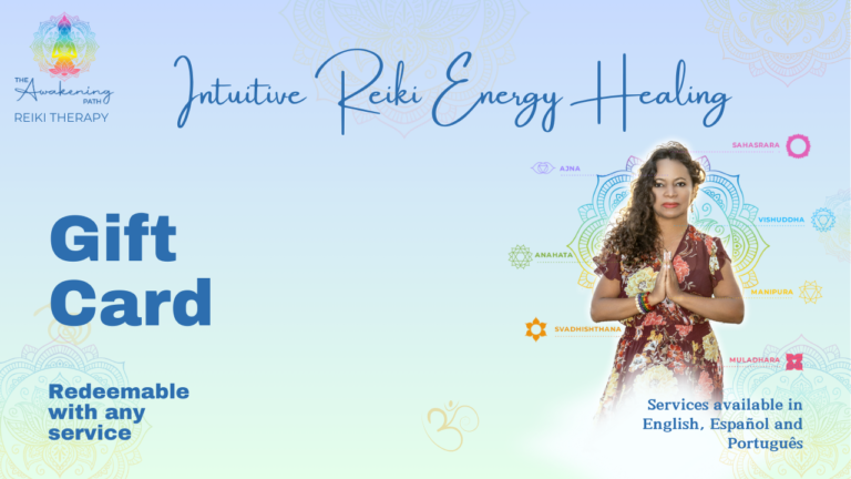 The Awakening Path Gift Card - Gift wellness and insight—find energetic balance, emotional clarity, spiritual connection, or simply a peaceful moment to recharge.